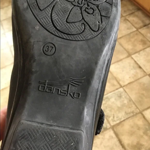 Dansko Black Mary Jane Flats - Picture 7 of 8